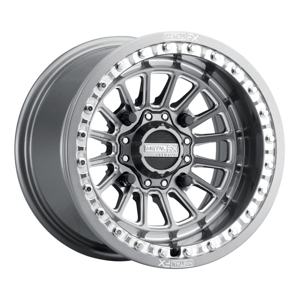 Metal FX Wheels Delta Beadlock Gunmetal Contrast Cut