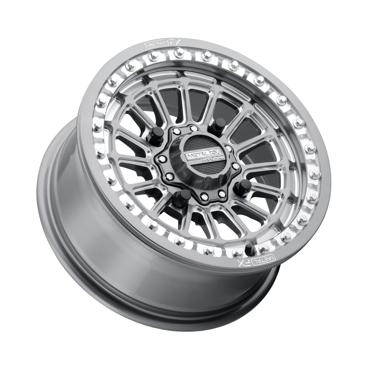 Metal FX Wheels Delta Beadlock Gunmetal Contrast Cut