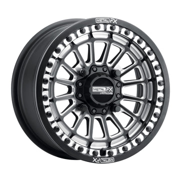 Metal FX Wheels Delta Beadlock Satin Black Contrast Cut