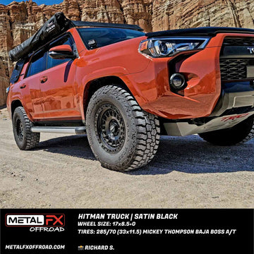 Metal FX Wheels Hitman Truck Satin Black