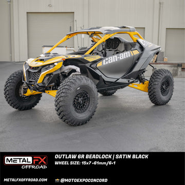 Metal FX Wheels Outlaw 6R Beadlock Satin Black