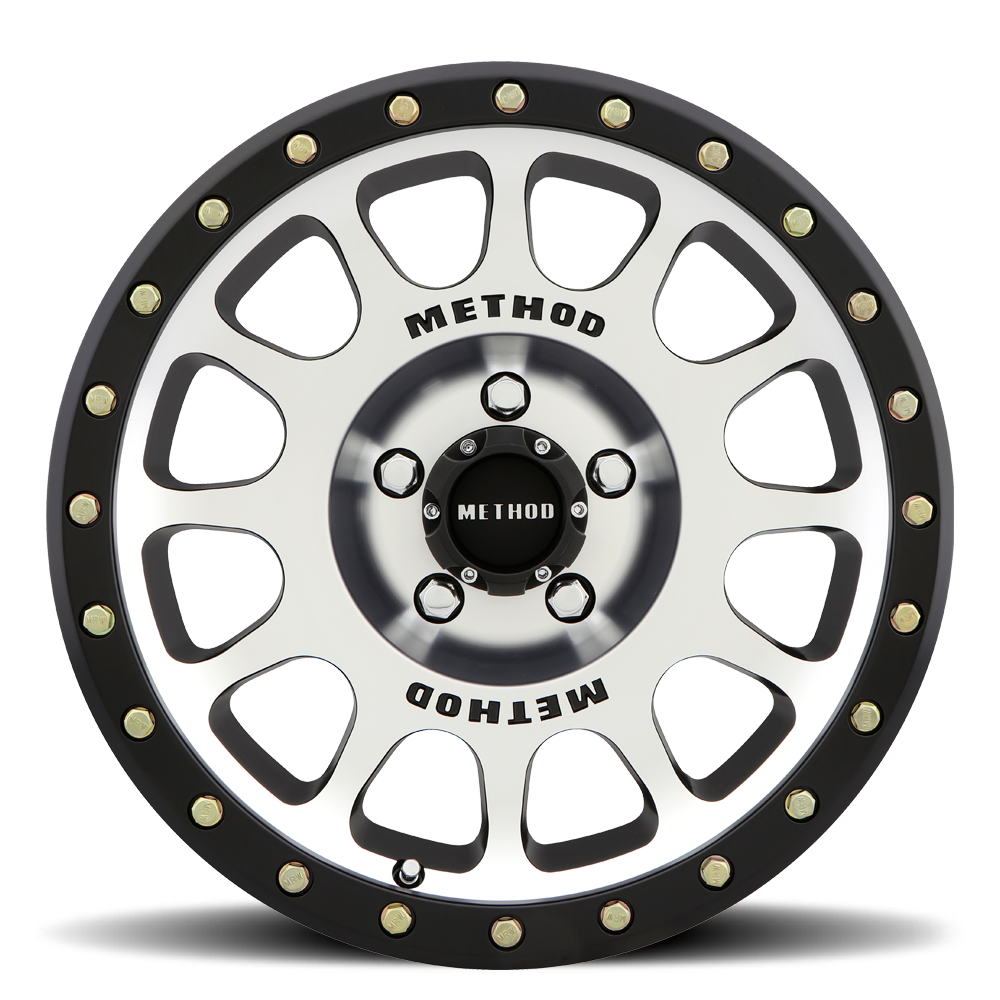 Method Race Wheels MR305 NV Machined with Matte Black Lip 5 lug