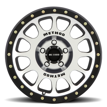 Method Race Wheels MR305 NV Machined with Matte Black Lip 5 lug