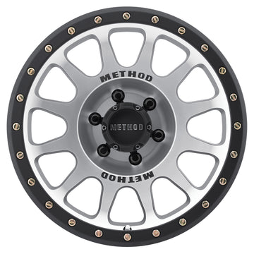 Method Race Wheels MR305 NV Machined with Matte Black Lip 6 lug