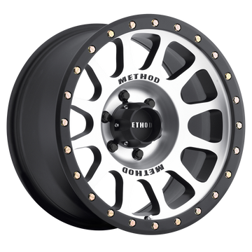 Method Race Wheels MR305 NV Machined with Matte Black Lip 6 lug