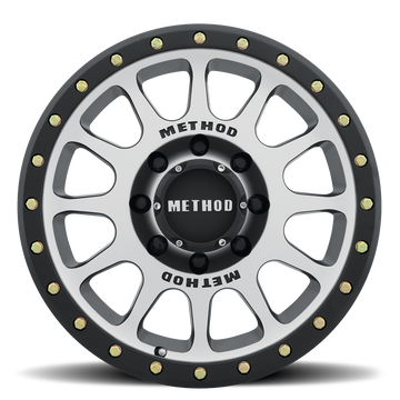 Method Race Wheels MR305 NV Machined with Matte Black Lip 8 lug
