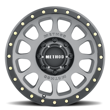 Method Race Wheels MR305 NV Titanium with Matte Black Lip 8 lug