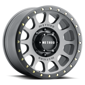 Method Race Wheels MR305 NV Titanium with Matte Black Lip 8 lug