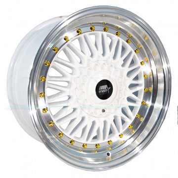 MST Wheels MT13 White Machined Lip