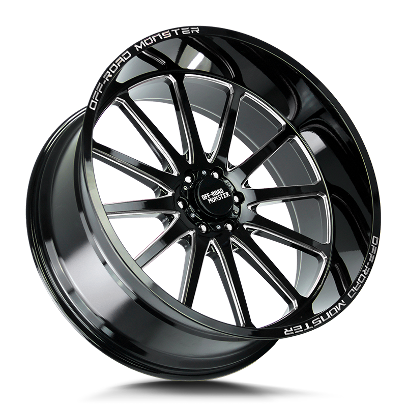 Off-Road Monster Wheels M26 Gloss Black Milled - Wheels Outlet