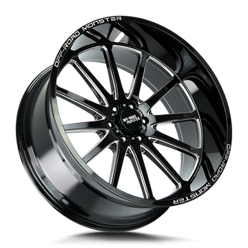 Off-Road Monster Wheels M26 Gloss Black Milled - Wheels Outlet
