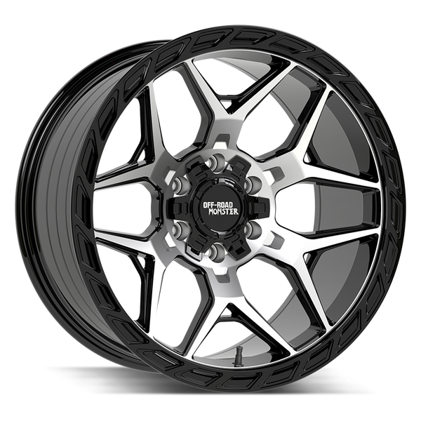 Off-Road Monster Wheels MF40 Gloss Black Machined - Wheels Outlet