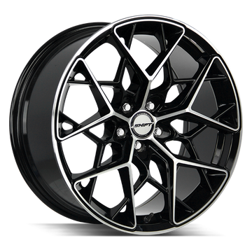 Shift Wheels H35 Piston Gloss Black Machined - Wheels Outlet