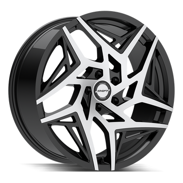 Shift Wheels H36 Valve Gloss Black Machined - Wheels Outlet