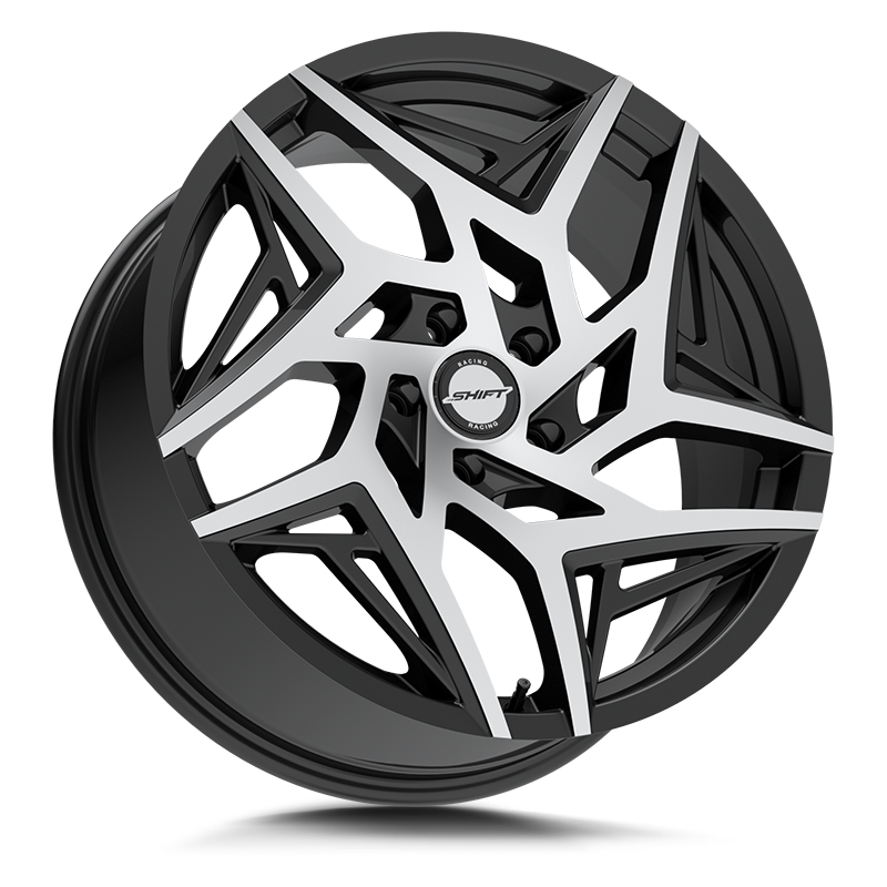 Shift Wheels H36 Valve Gloss Black Machined - Wheels Outlet