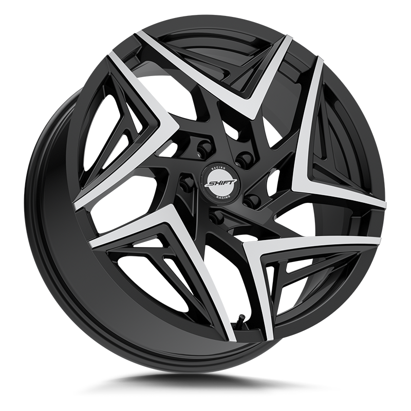 Shift Wheels H36 Valve Gloss Black Machined Tips - Wheels Outlet