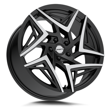 Shift Wheels H36 Valve Gloss Black Machined Tips - Wheels Outlet