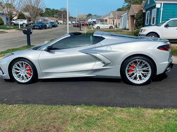 MRR Wheels GF5 Silver Machine Face fit Corvette C8