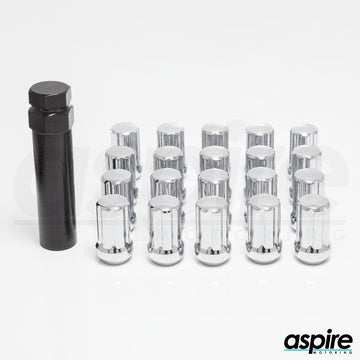 Spline Chrome Lug Nuts - aspire MOTORING