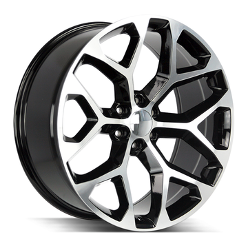 Strada OE Replica Wheels R176 Snowflake Gloss Black Machined - Wheels Outlet
