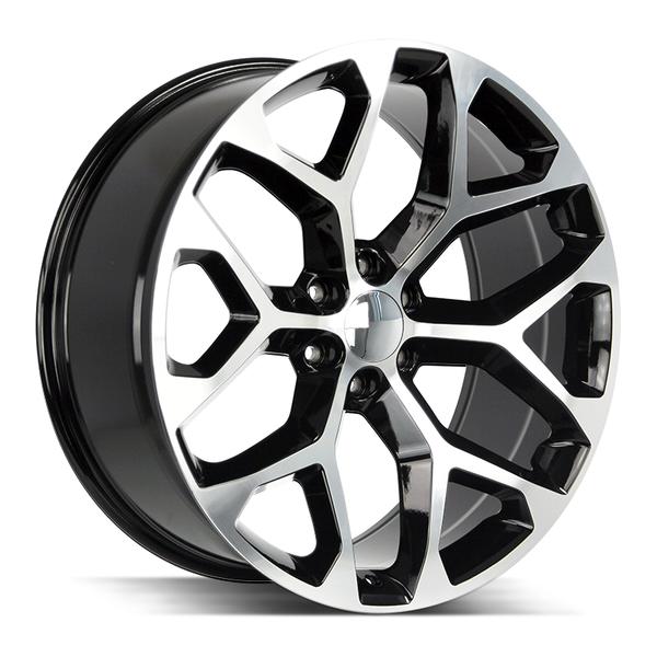 Strada OE Replica Wheels R176 Snowflake Gloss Black Machined - Wheels Outlet