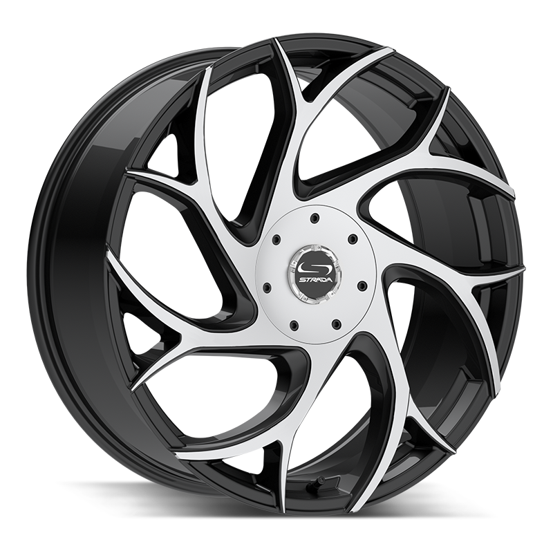 Strada Wheels G02 Inferno Gloss Black Machined - Wheels Outlet