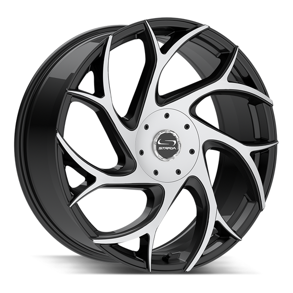 Strada Wheels G02 Inferno Gloss Black Machined - Wheels Outlet
