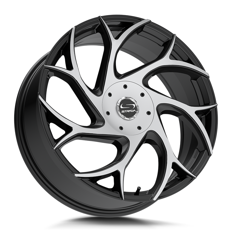 Strada Wheels G02 Inferno Gloss Black Machined - Wheels Outlet