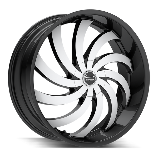 Strada Wheels G04 Flame Gloss Black Machined - Wheels Outlet