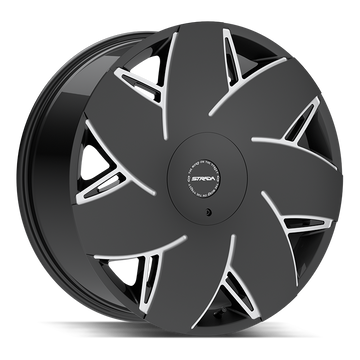 Strada Wheels S67 Turbina Gloss Black Milled - Wheels Outlet