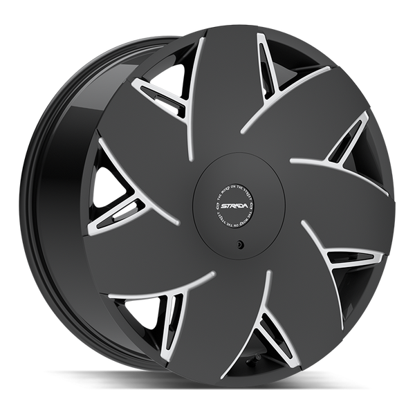 Strada Wheels S67 Turbina Gloss Black Milled - Wheels Outlet