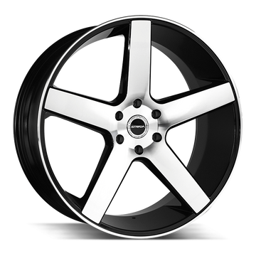 Strada Wheels SF35 Perfetto Gloss Black Machined - Wheels Outlet