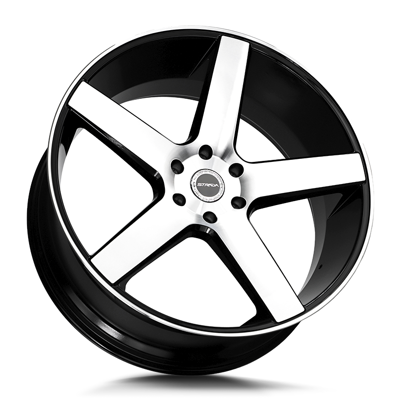 Strada Wheels SF35 Perfetto Gloss Black Machined - Wheels Outlet