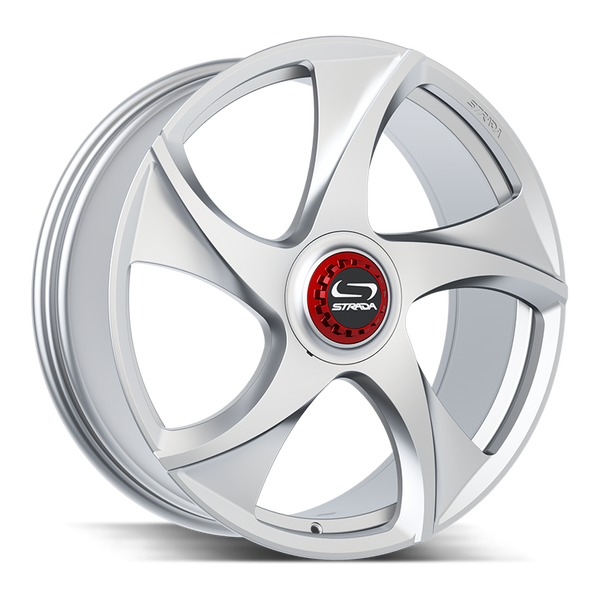 Strada Wheels SF69 Vino Platinum Silver - Wheels Outlet