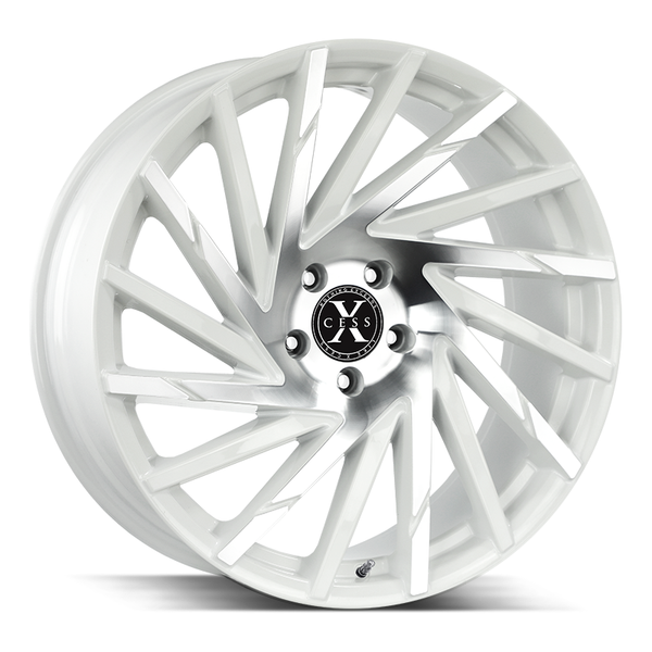 Xcess Wheels X02 White Machined - Wheels Outlet