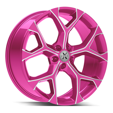 Xcess Wheels X05 5 Flake Candy Pink Milled - Wheels Outlet