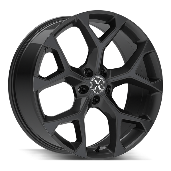 Xcess Wheels X05 5 Flake Gloss Black - Wheels Outlet