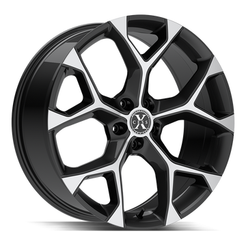 Xcess Wheels X05 5 Flake Gloss Black Machined - Wheels Outlet