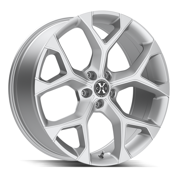 Xcess Wheels X05 5 Flake Silver Machined - Wheels Outlet
