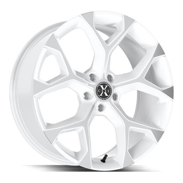 Xcess Wheels X05 5 Flake White Machined - Wheels Outlet