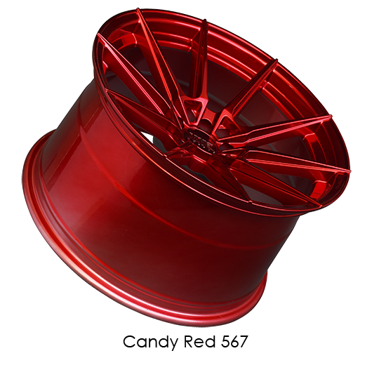 XXR Wheels 567 Candy Red side view