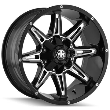 Mayhem Wheels 8090 Rampage Black Milled